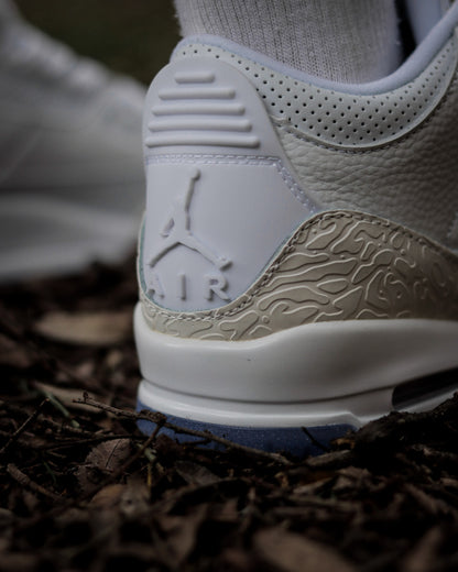Air Jordan Retro 3 Blanca-Azul