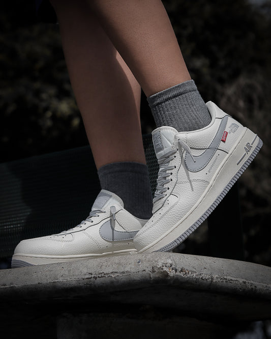 Air Force 1 x North Face Beige-Gris