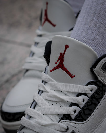 Air Jordan Retro 3 Blanco-Gris