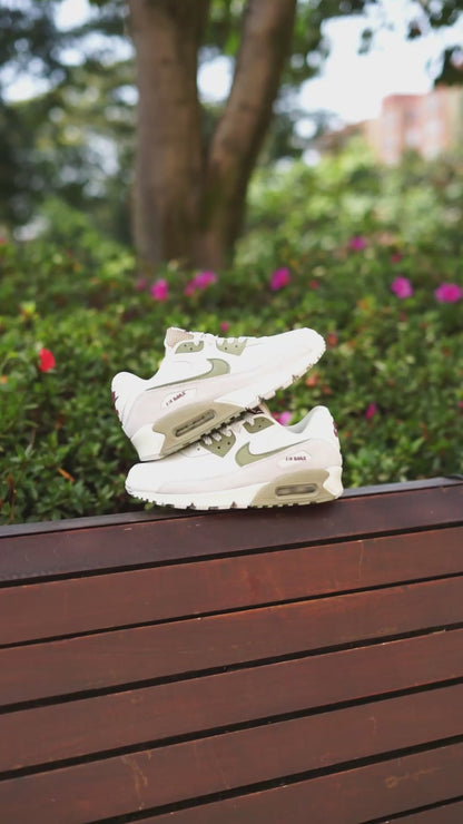 Nike air max blanca verde