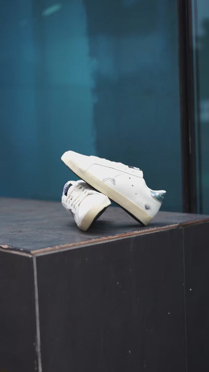 Golden goose beige plateada
