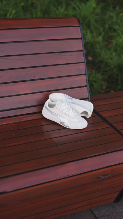 Puma speedcat beige-plateado