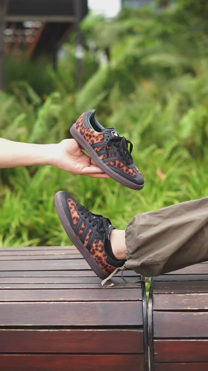 Adidas samba leopardo negra
